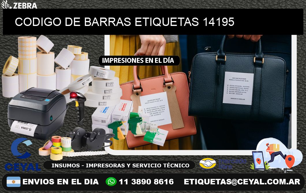 CODIGO DE BARRAS ETIQUETAS 14195