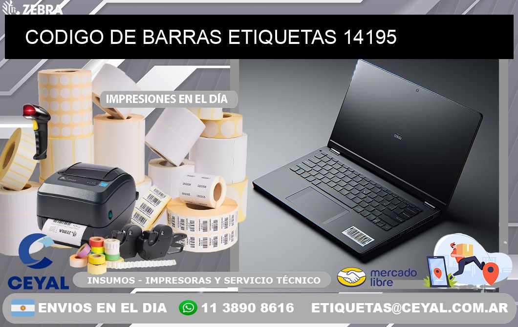 CODIGO DE BARRAS ETIQUETAS 14195