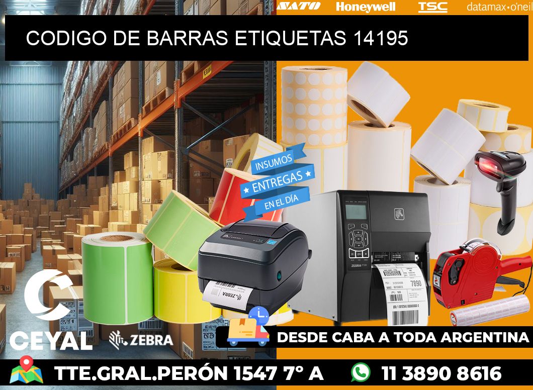 CODIGO DE BARRAS ETIQUETAS 14195