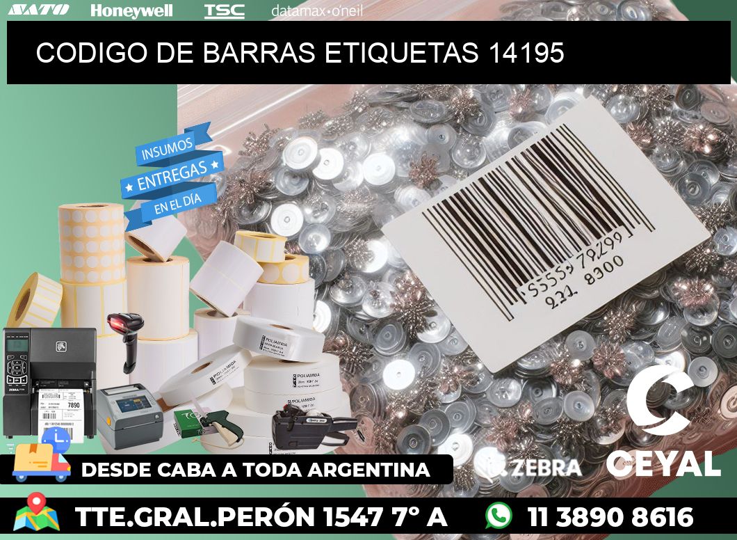 CODIGO DE BARRAS ETIQUETAS 14195