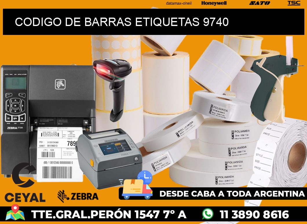 CODIGO DE BARRAS ETIQUETAS 9740