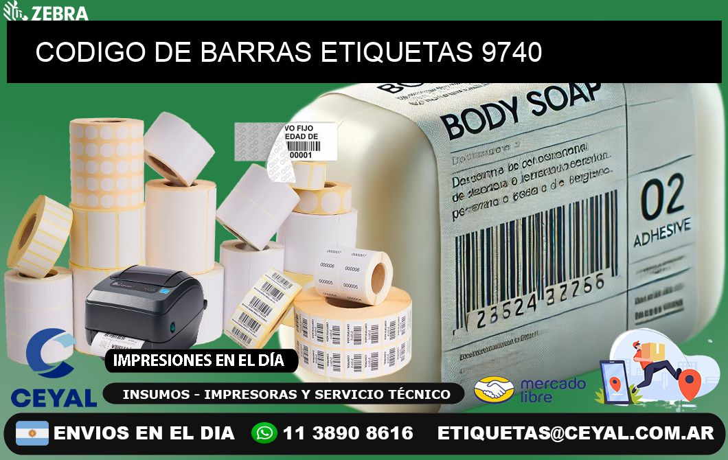 CODIGO DE BARRAS ETIQUETAS 9740