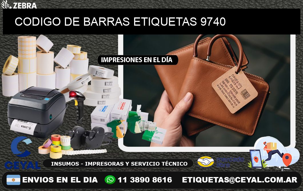 CODIGO DE BARRAS ETIQUETAS 9740