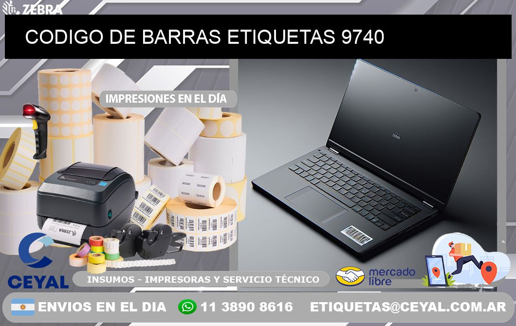 CODIGO DE BARRAS ETIQUETAS 9740