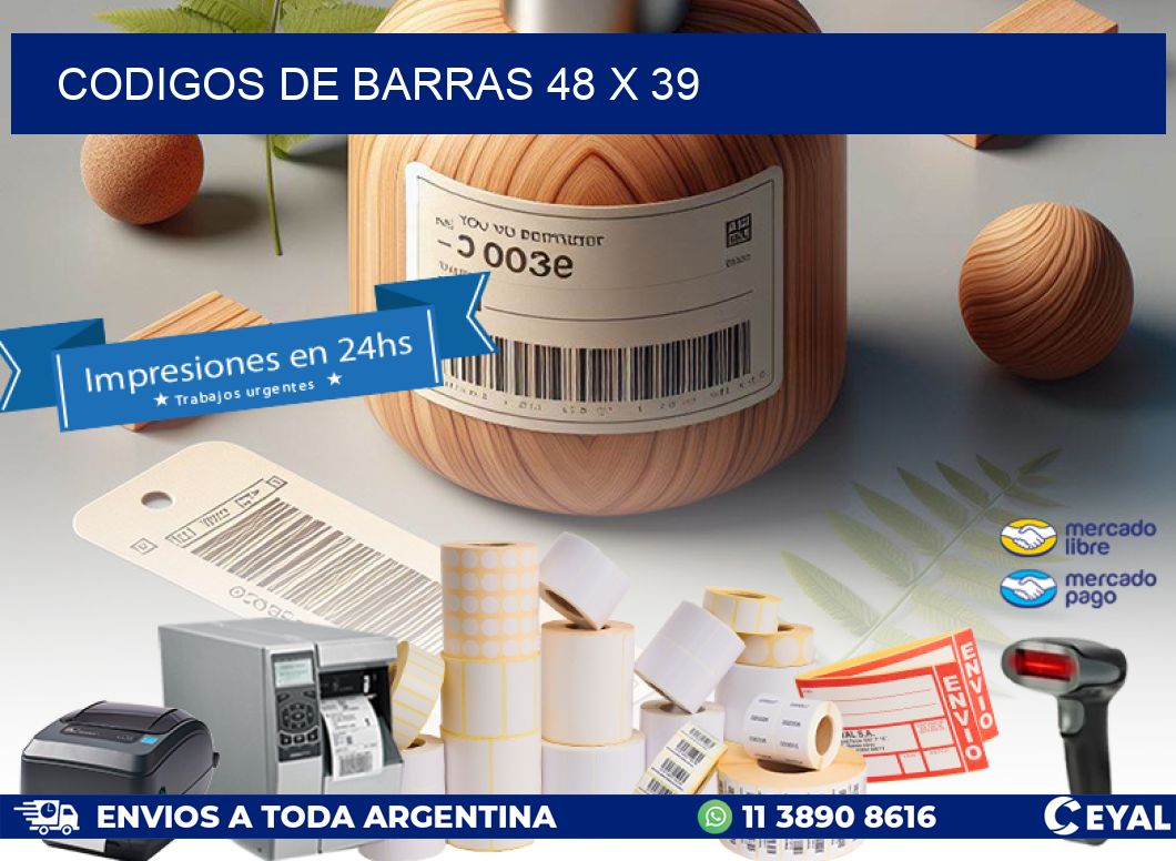 CODIGOS DE BARRAS 48 x 39