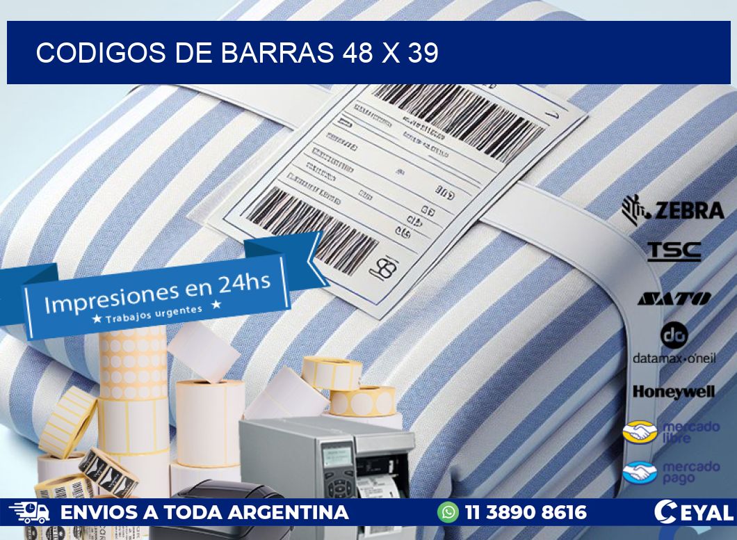 CODIGOS DE BARRAS 48 x 39