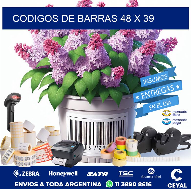 CODIGOS DE BARRAS 48 x 39