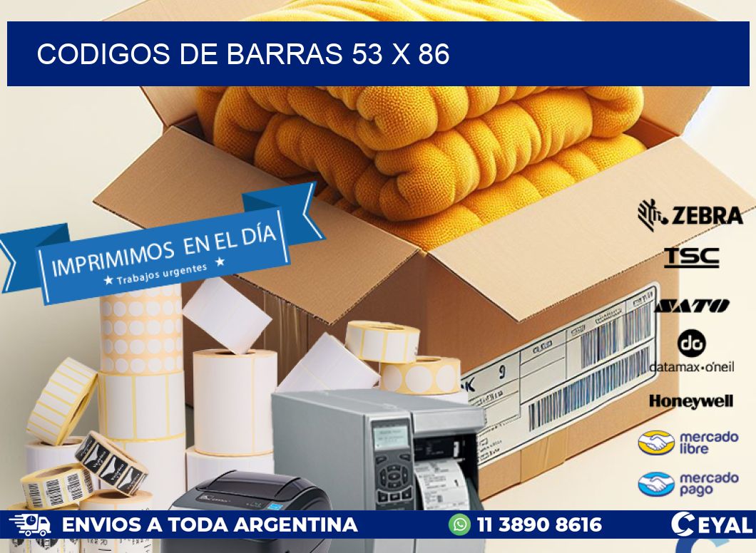 CODIGOS DE BARRAS 53 x 86