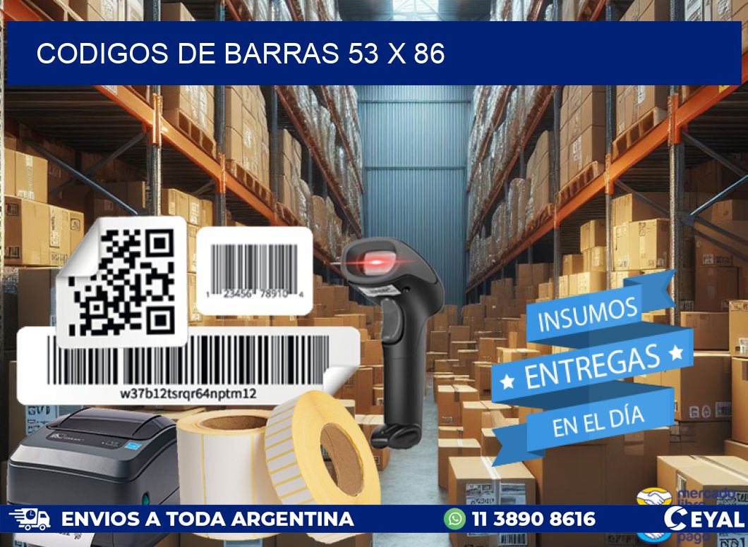 CODIGOS DE BARRAS 53 x 86