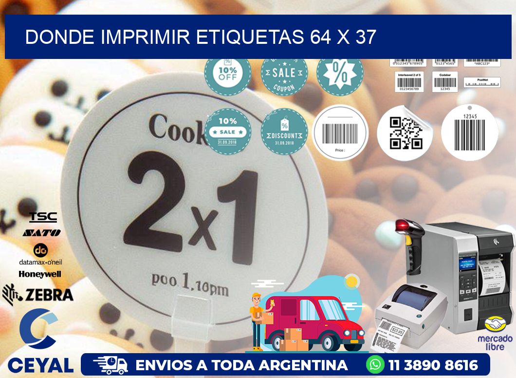 DONDE IMPRIMIR ETIQUETAS 64 x 37