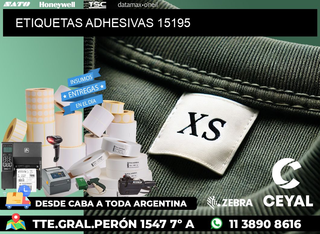 ETIQUETAS ADHESIVAS 15195