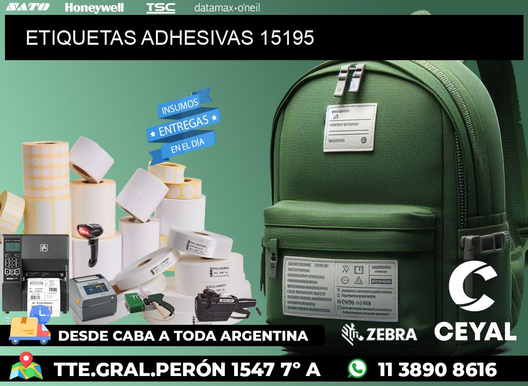 ETIQUETAS ADHESIVAS 15195