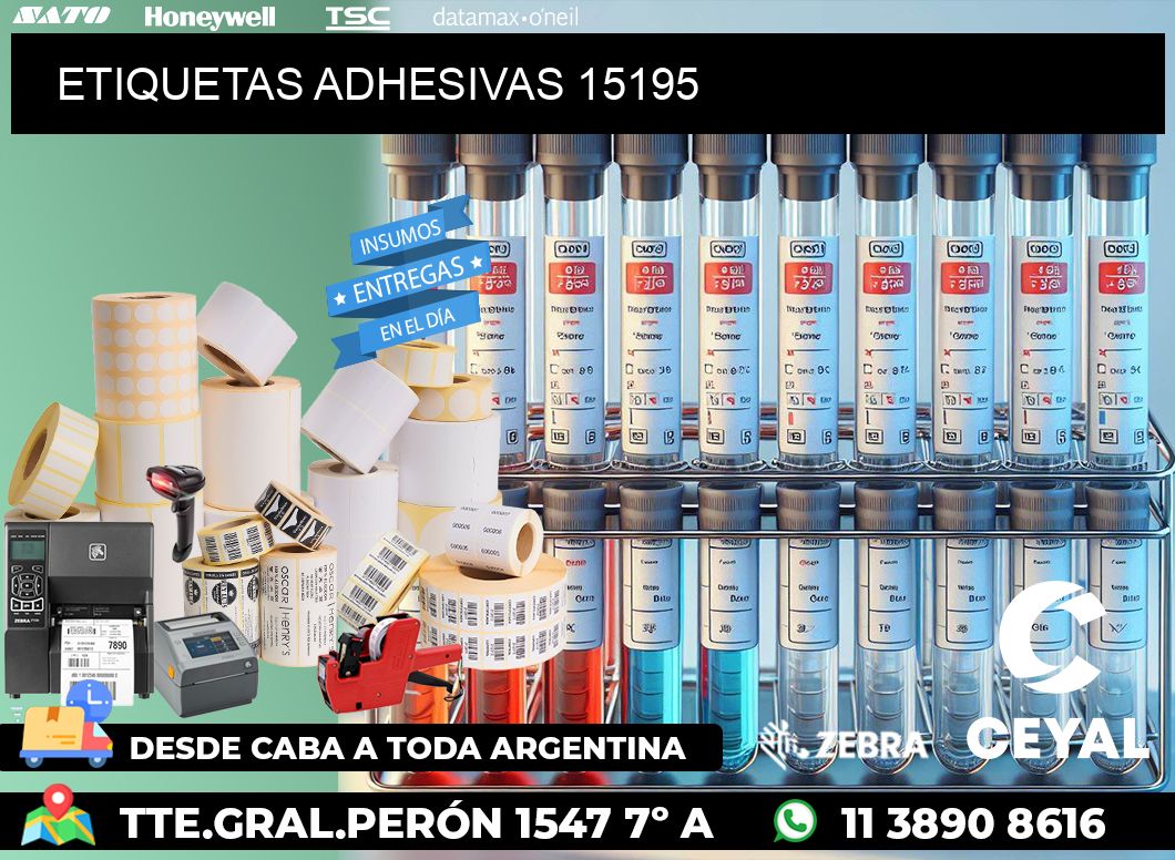 ETIQUETAS ADHESIVAS 15195