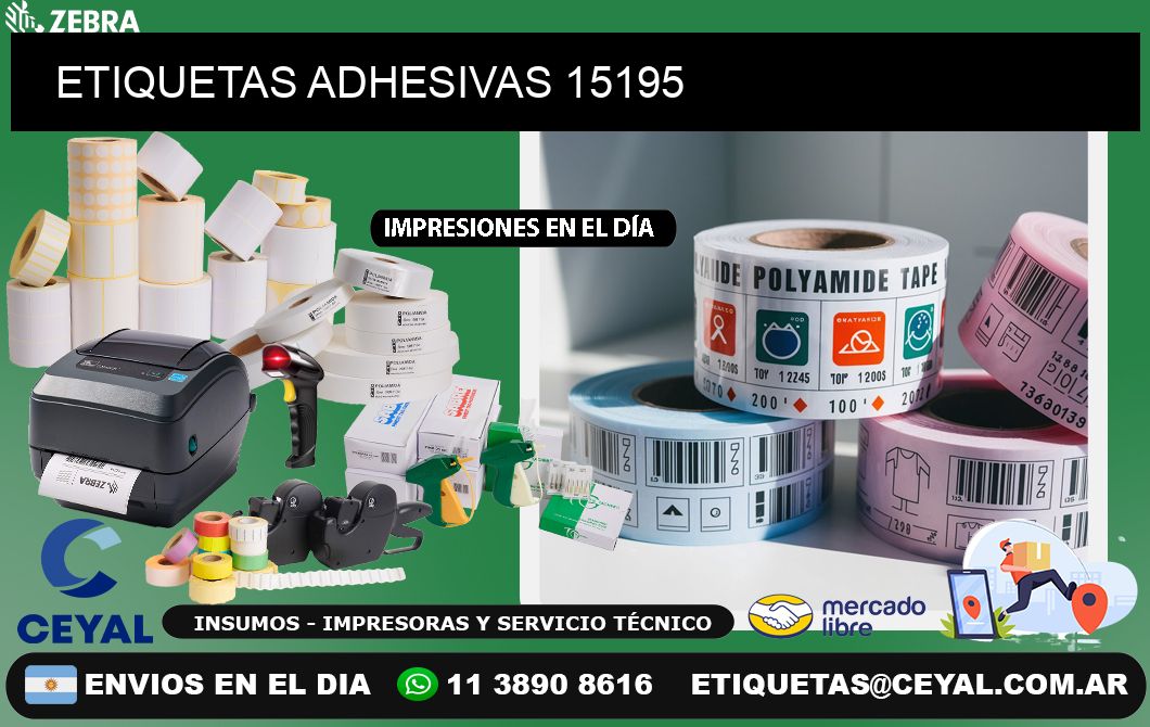 ETIQUETAS ADHESIVAS 15195