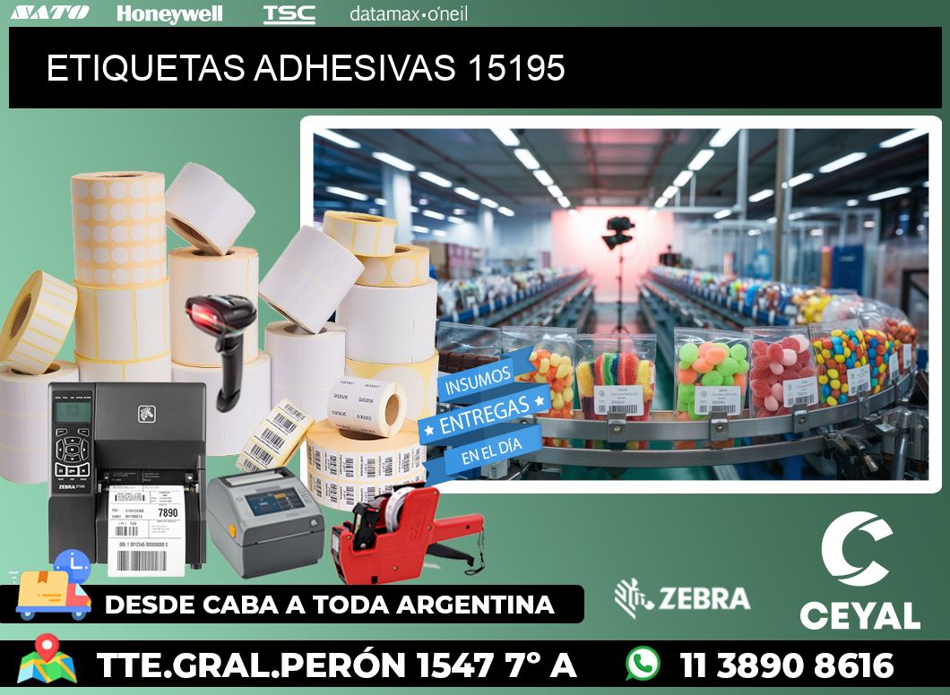 ETIQUETAS ADHESIVAS 15195