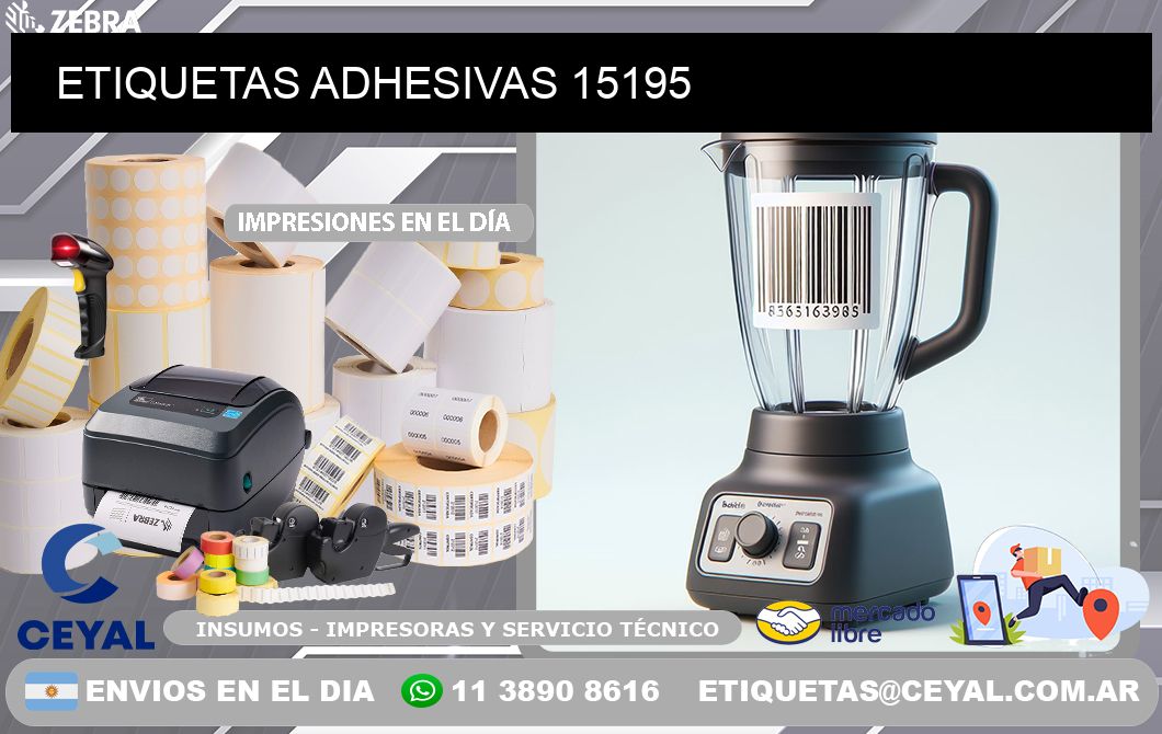 ETIQUETAS ADHESIVAS 15195