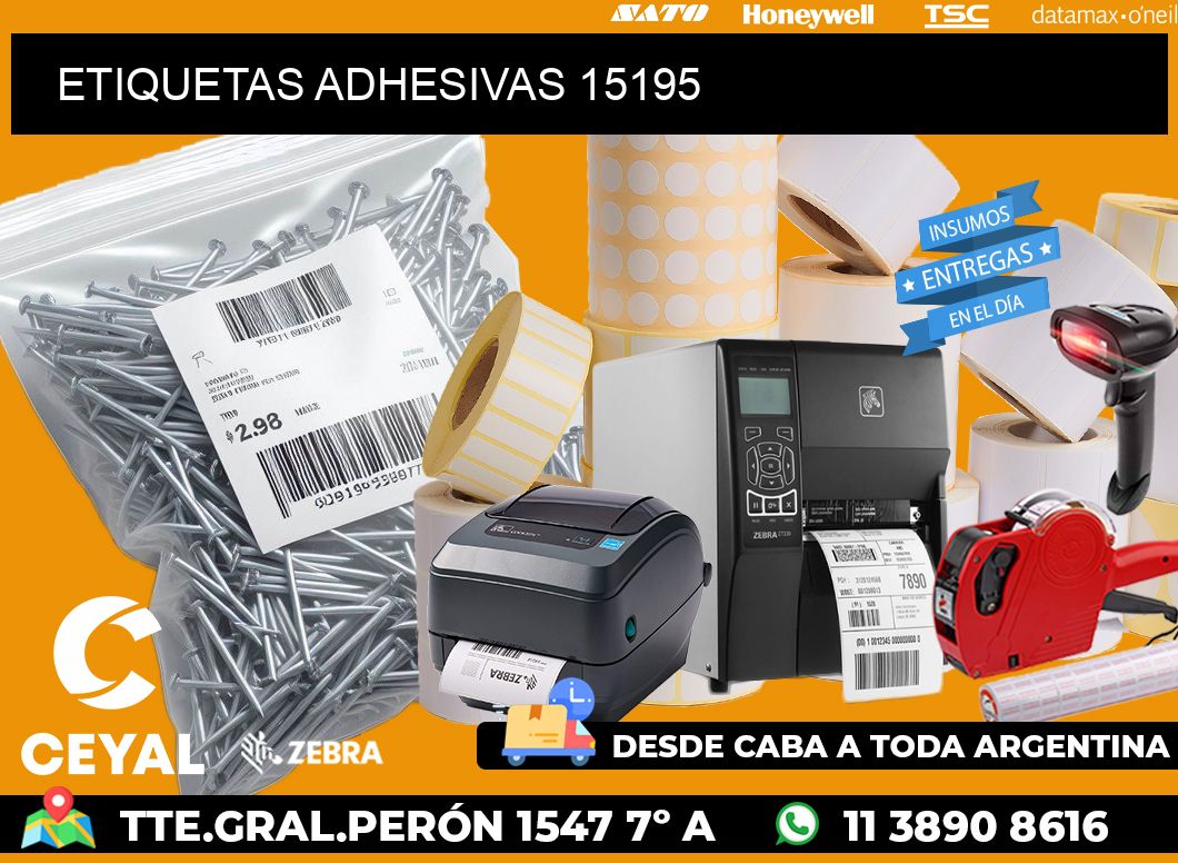 ETIQUETAS ADHESIVAS 15195