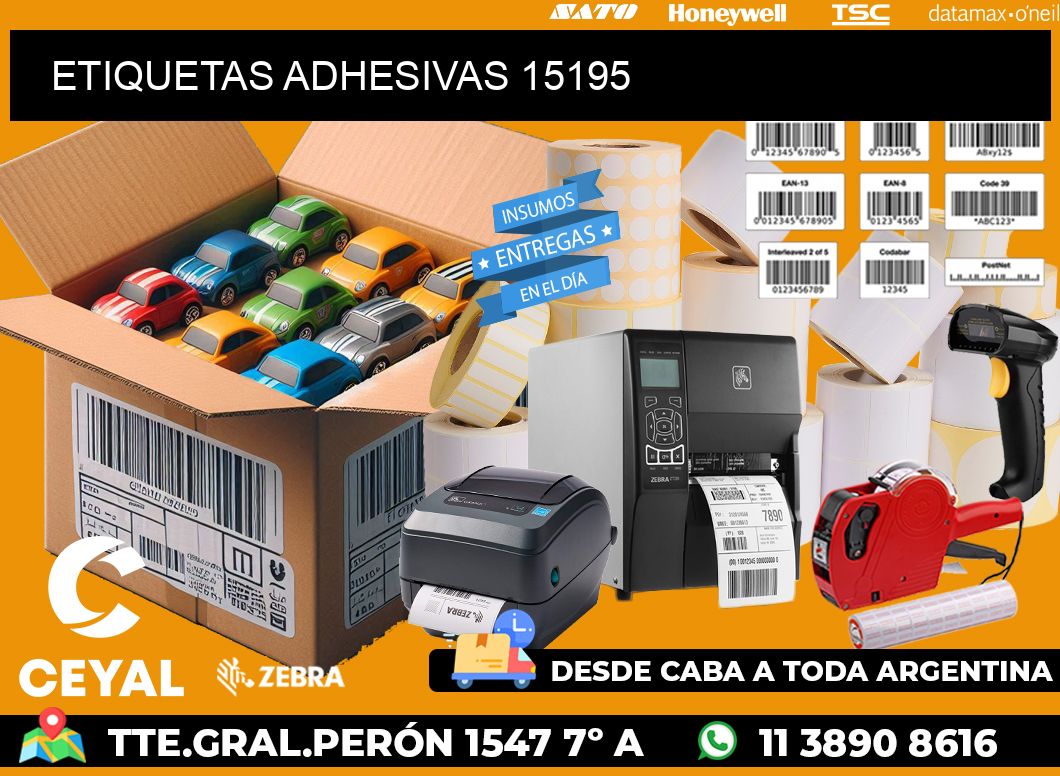 ETIQUETAS ADHESIVAS 15195