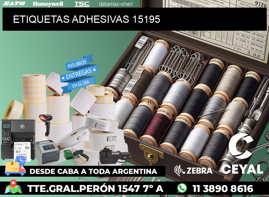 ETIQUETAS ADHESIVAS 15195