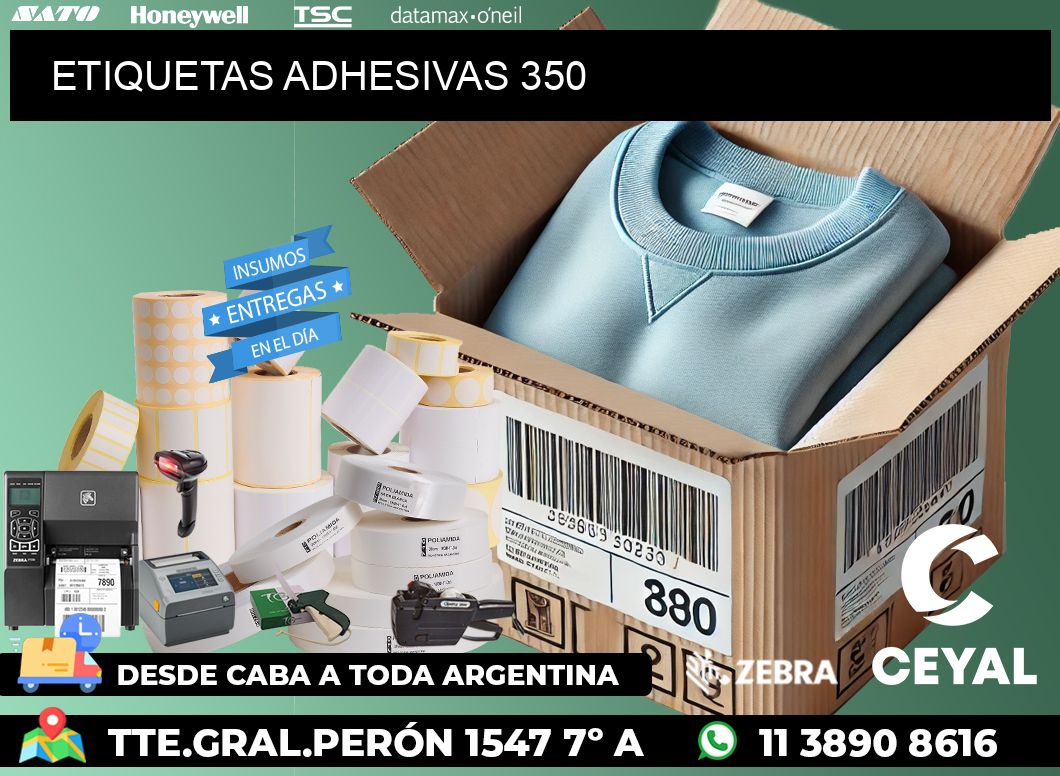 ETIQUETAS ADHESIVAS 350