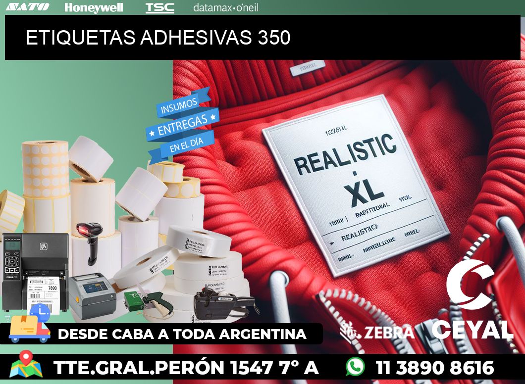 ETIQUETAS ADHESIVAS 350