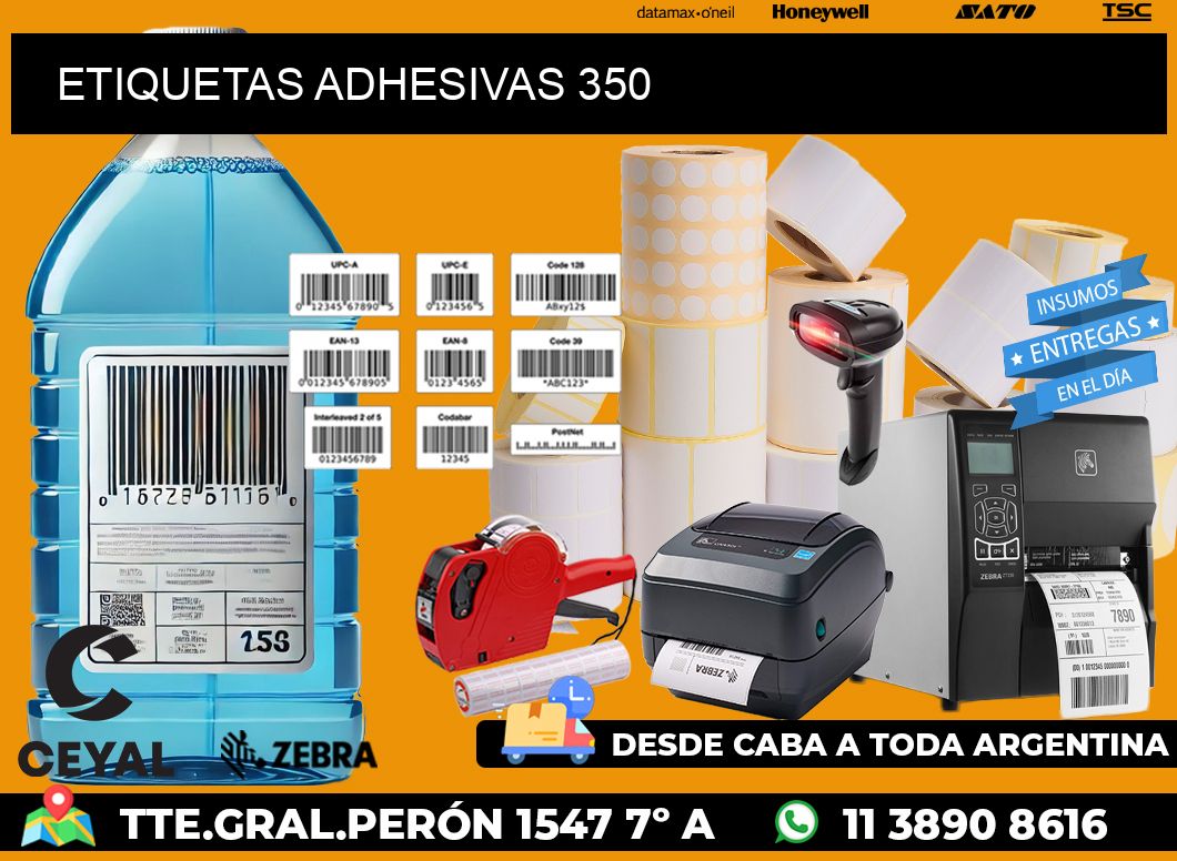 ETIQUETAS ADHESIVAS 350