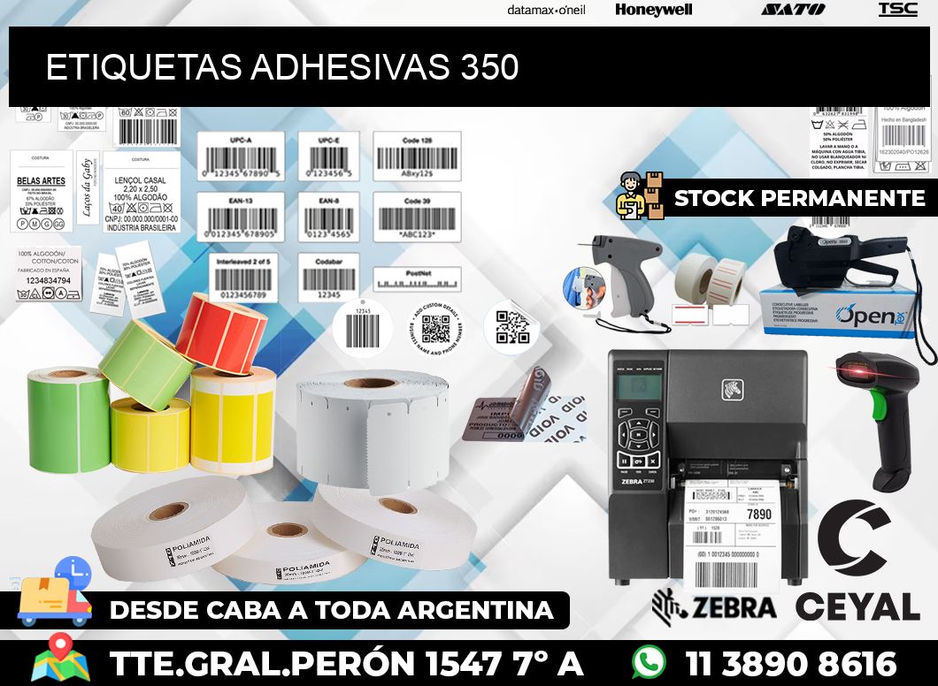 ETIQUETAS ADHESIVAS 350