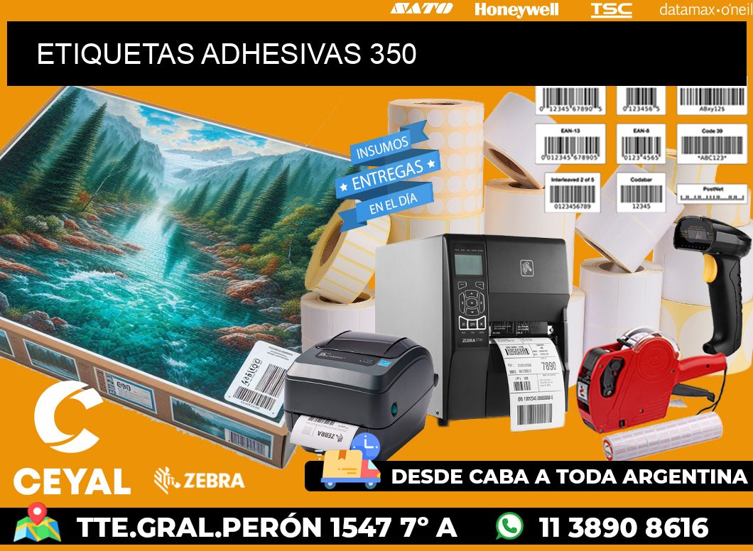 ETIQUETAS ADHESIVAS 350