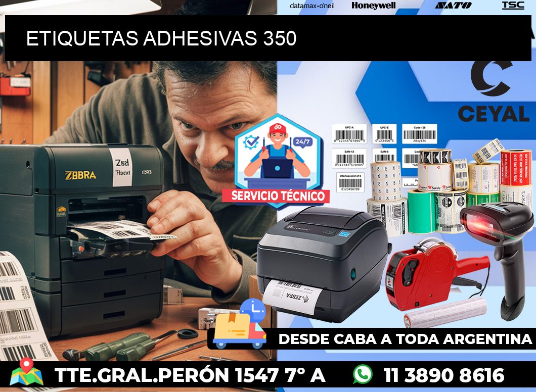 ETIQUETAS ADHESIVAS 350