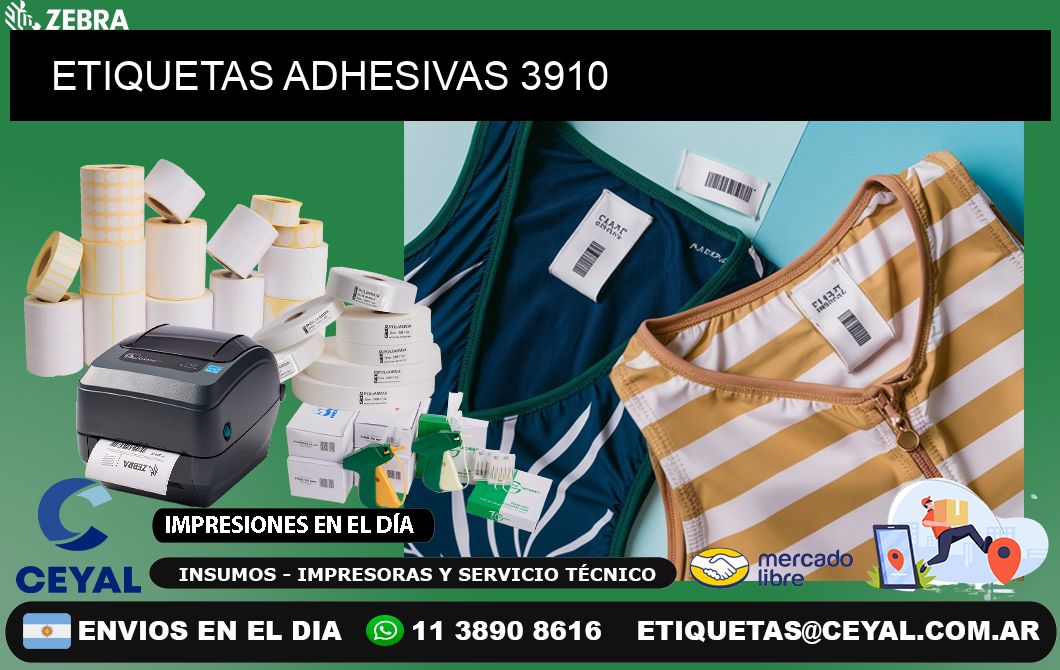 ETIQUETAS ADHESIVAS 3910