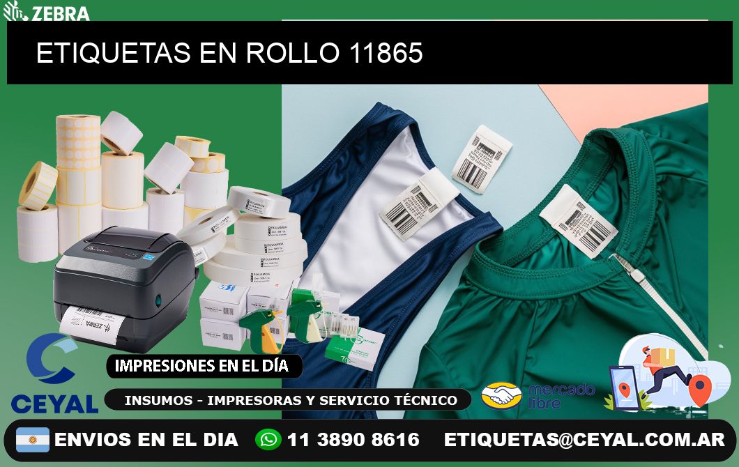 ETIQUETAS EN ROLLO 11865