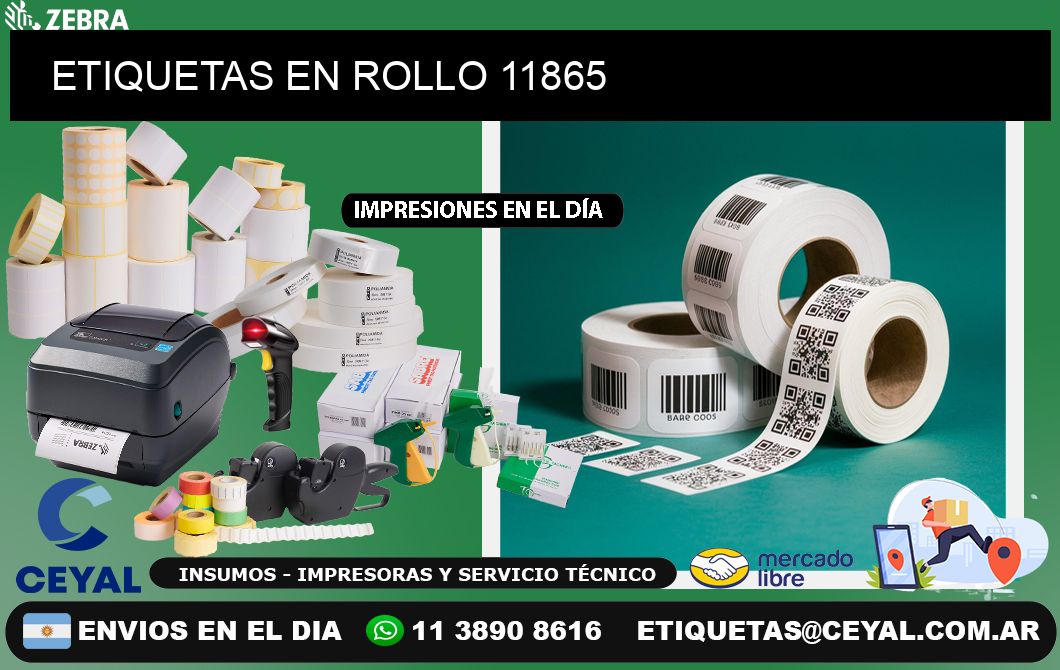 ETIQUETAS EN ROLLO 11865