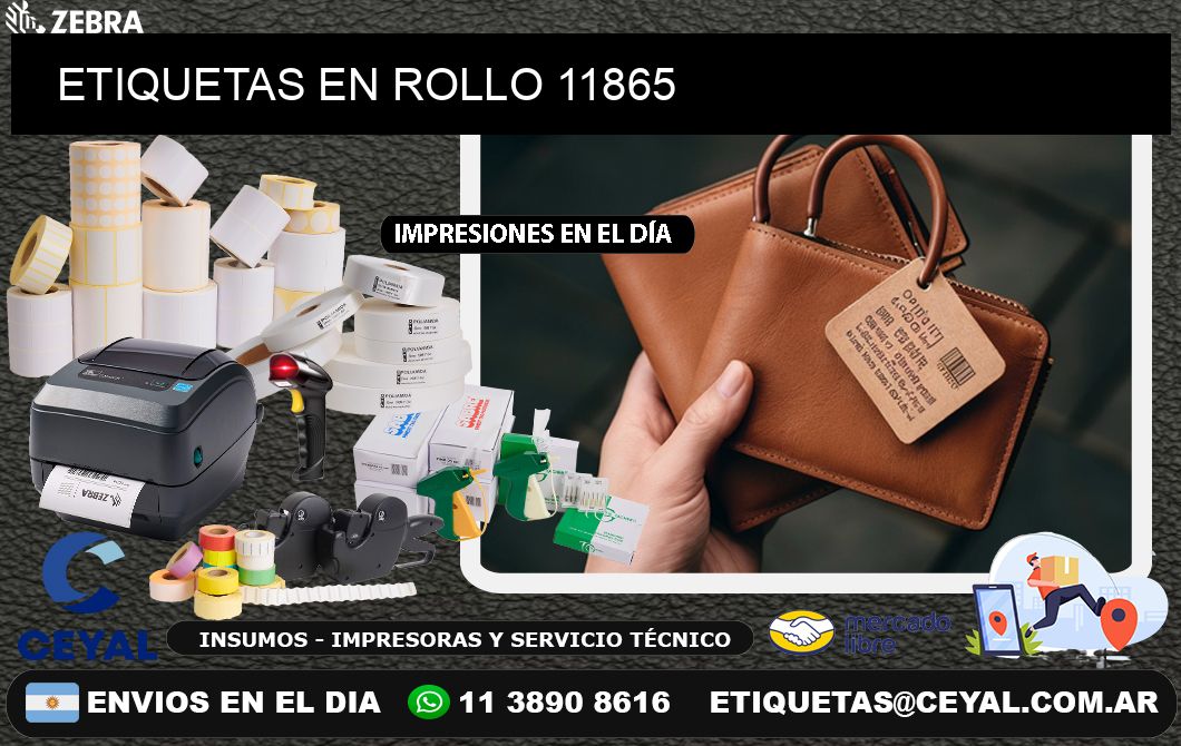 ETIQUETAS EN ROLLO 11865