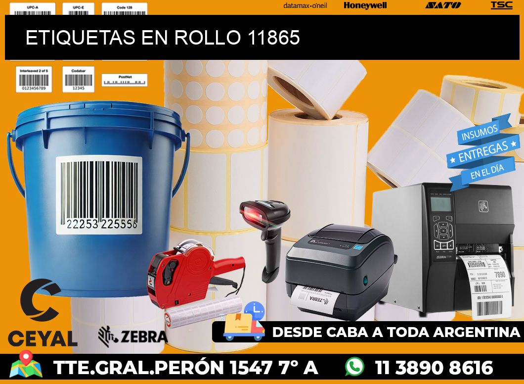 ETIQUETAS EN ROLLO 11865