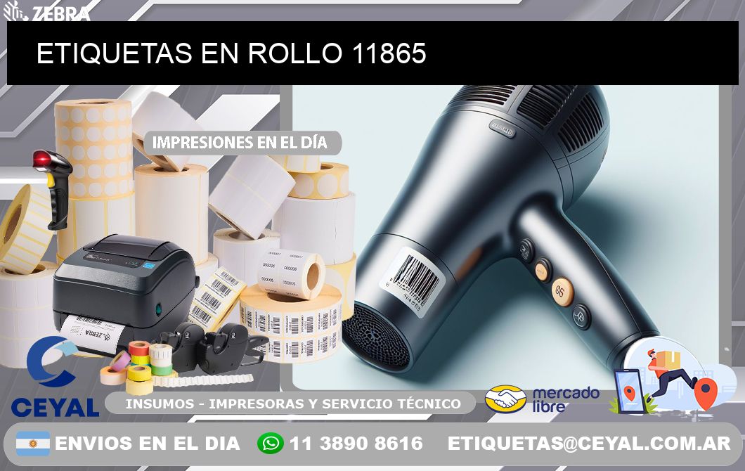 ETIQUETAS EN ROLLO 11865