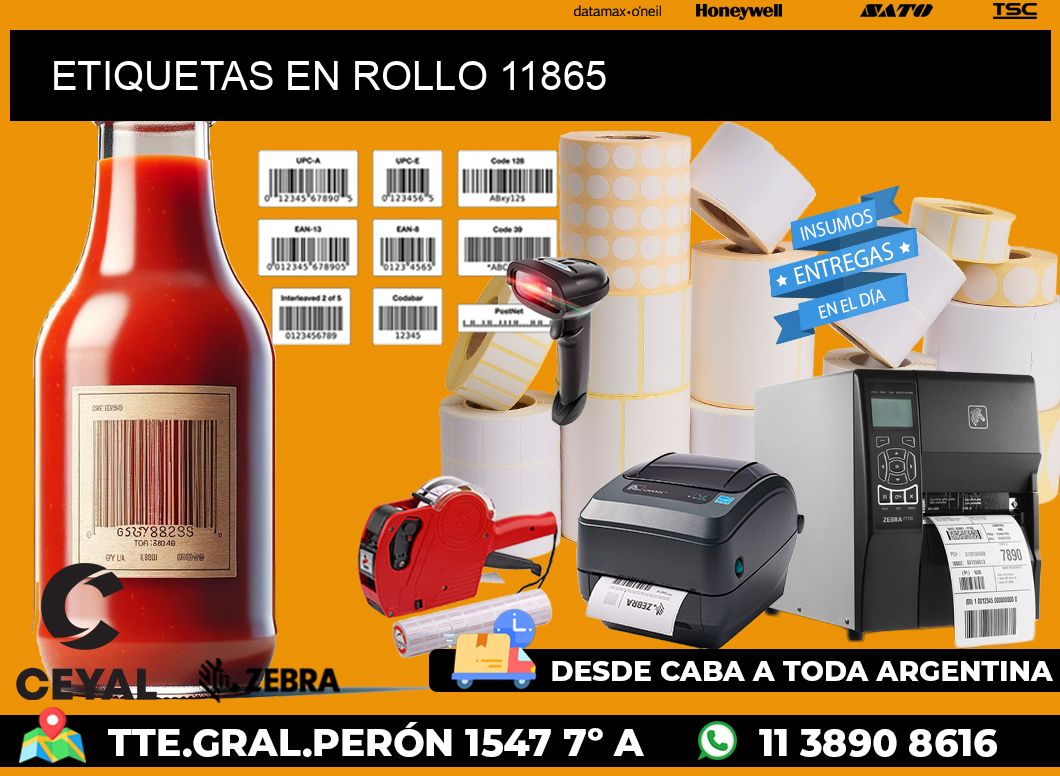 ETIQUETAS EN ROLLO 11865