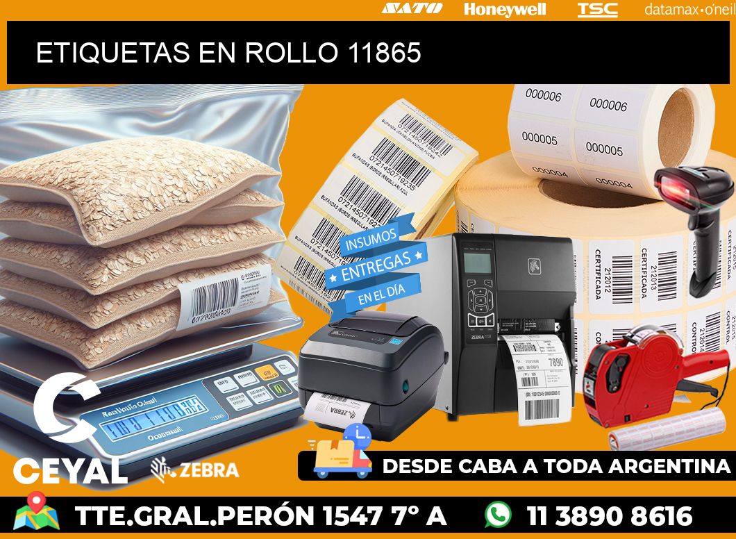 ETIQUETAS EN ROLLO 11865