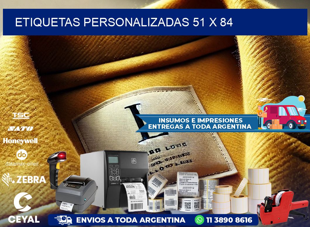 ETIQUETAS PERSONALIZADAS 51 x 84