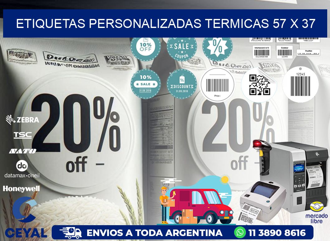 ETIQUETAS PERSONALIZADAS TERMICAS 57 x 37