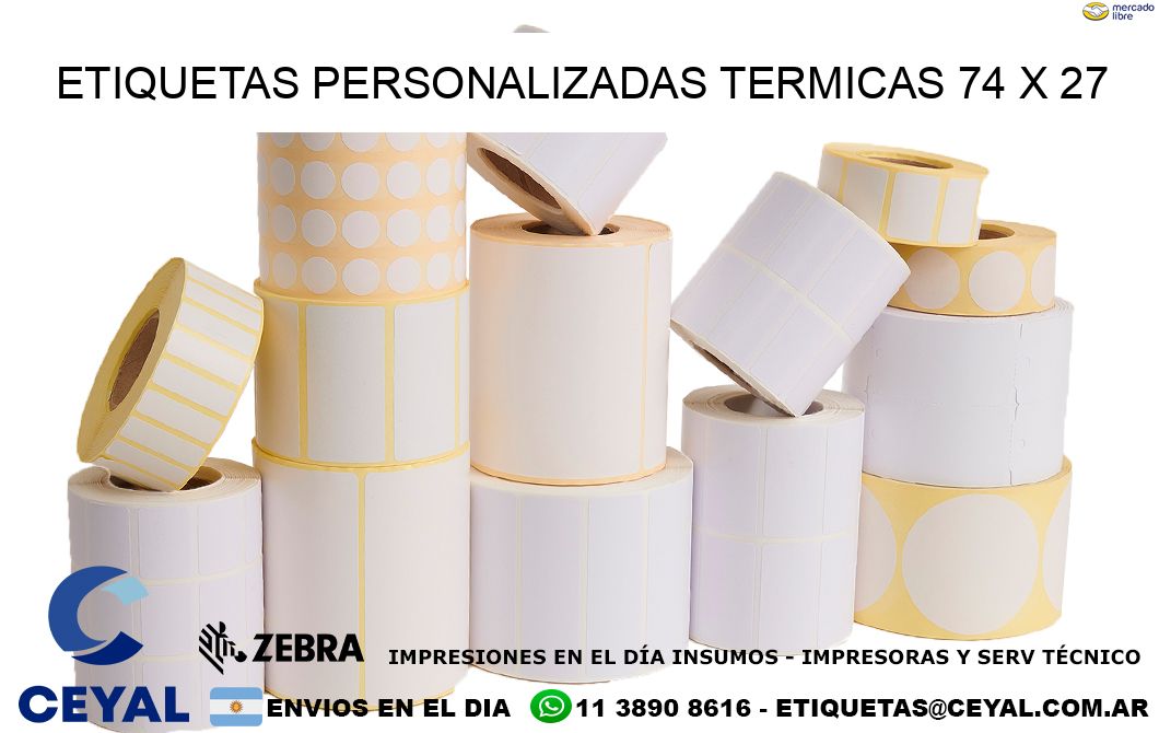 ETIQUETAS PERSONALIZADAS TERMICAS 74 x 27