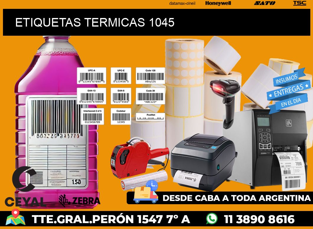 ETIQUETAS TERMICAS 1045