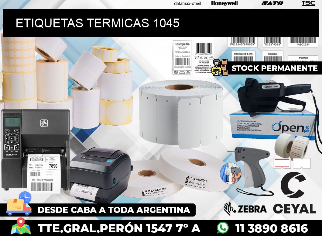 ETIQUETAS TERMICAS 1045