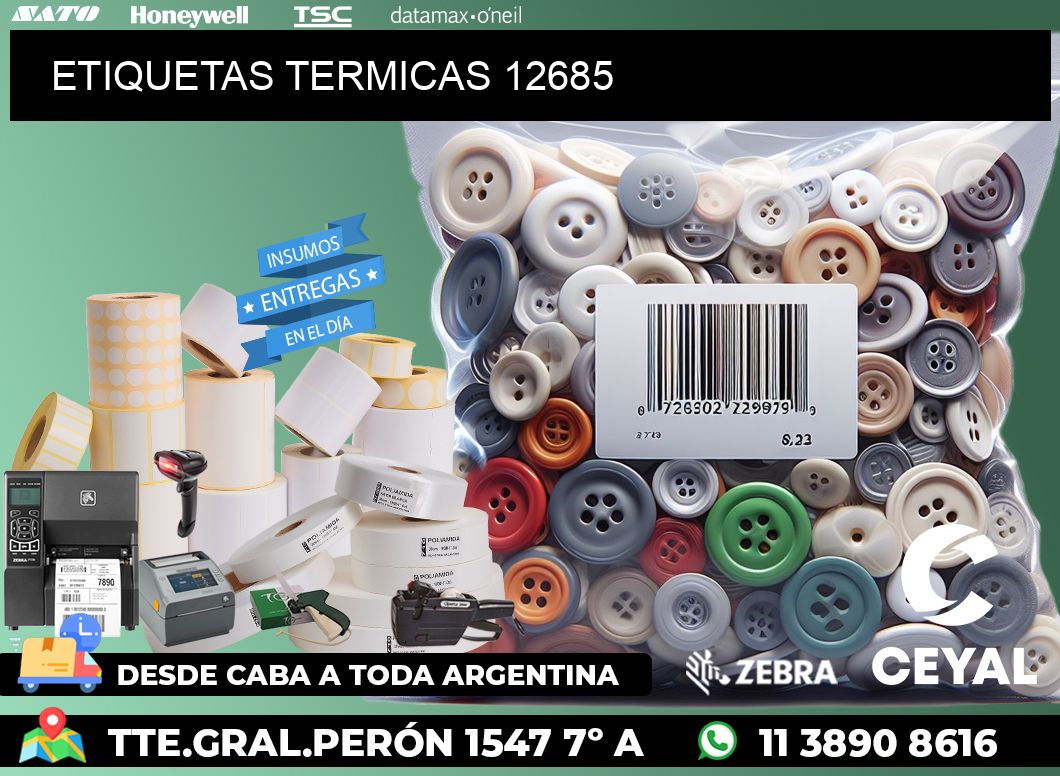 ETIQUETAS TERMICAS 12685