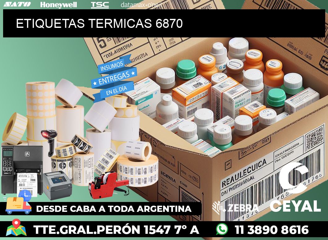 ETIQUETAS TERMICAS 6870