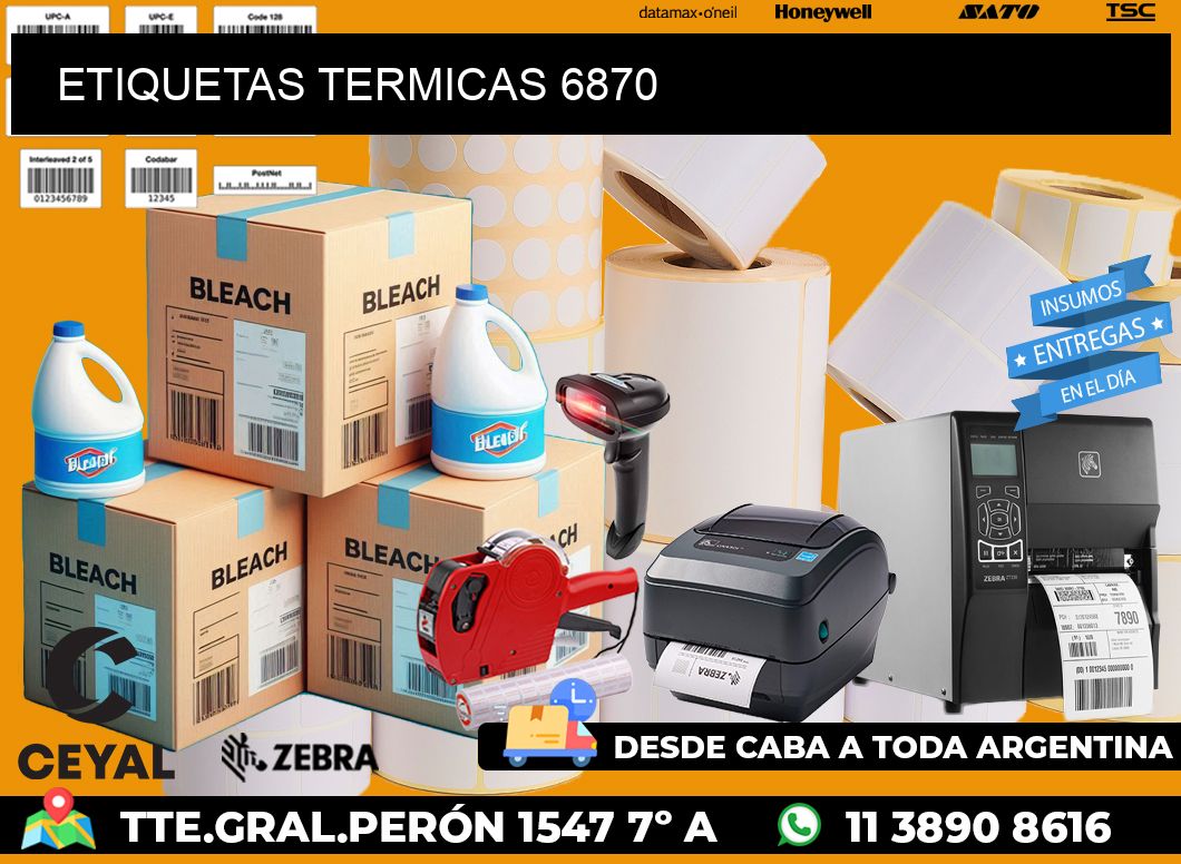 ETIQUETAS TERMICAS 6870