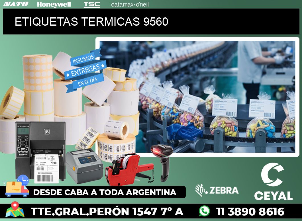 ETIQUETAS TERMICAS 9560