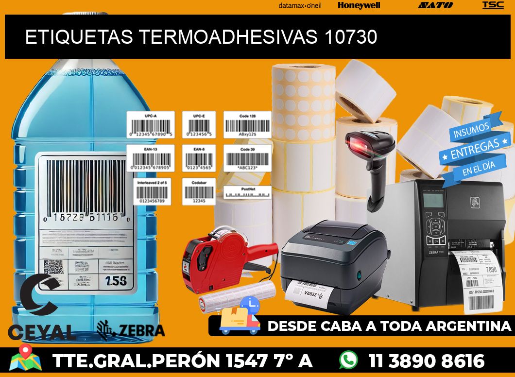 ETIQUETAS TERMOADHESIVAS 10730