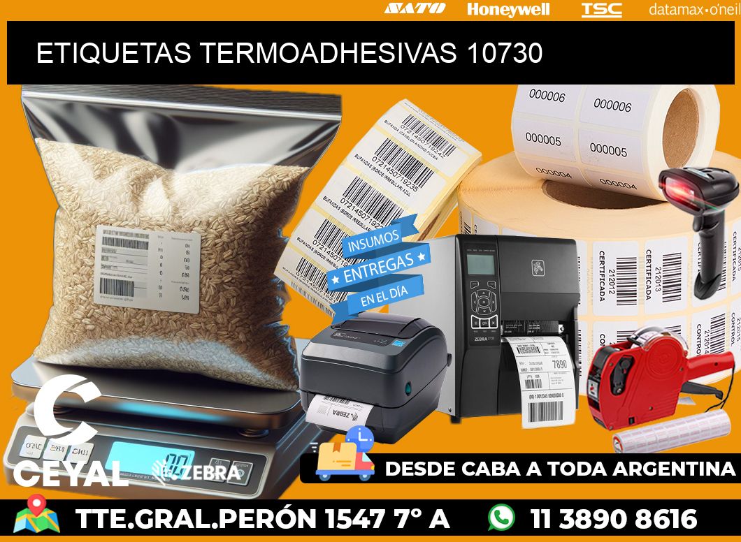 ETIQUETAS TERMOADHESIVAS 10730