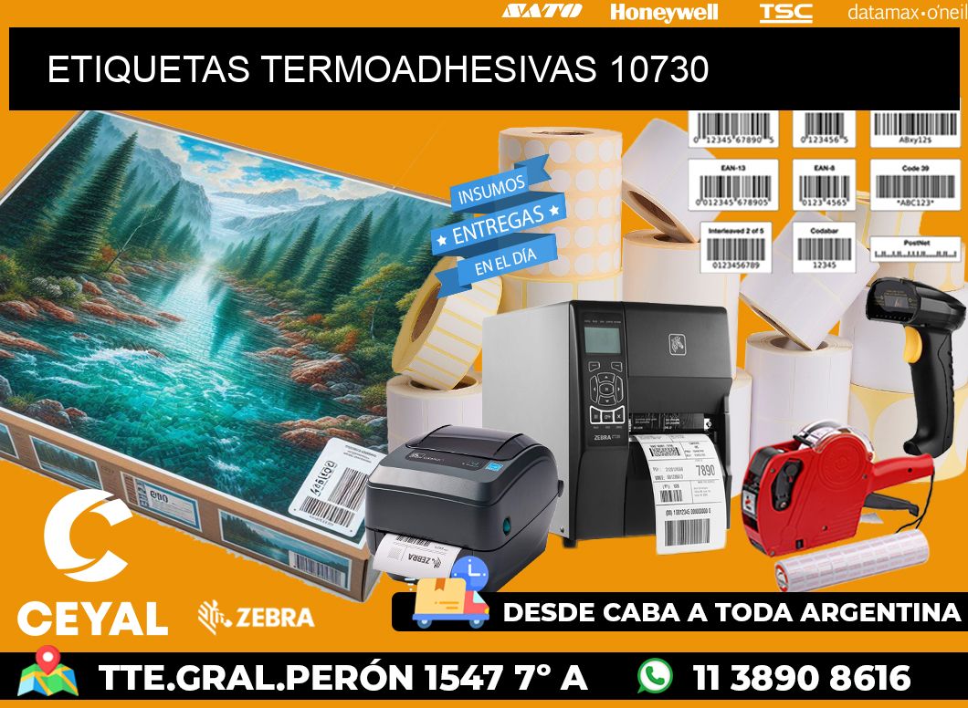 ETIQUETAS TERMOADHESIVAS 10730