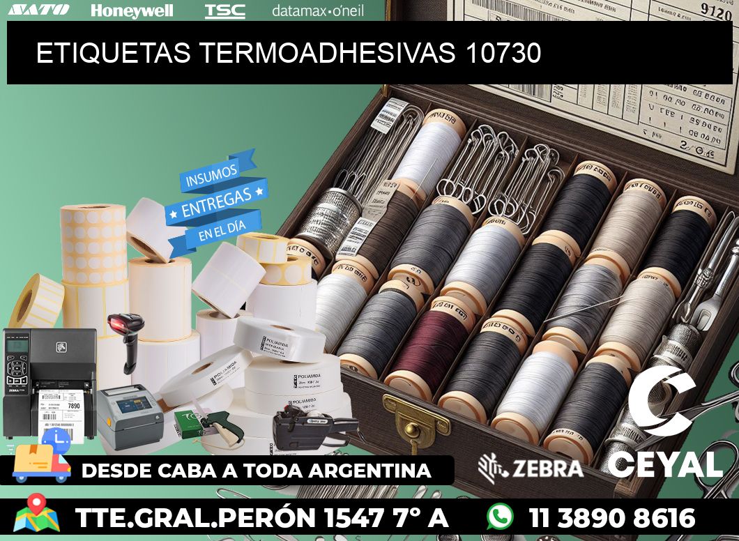 ETIQUETAS TERMOADHESIVAS 10730